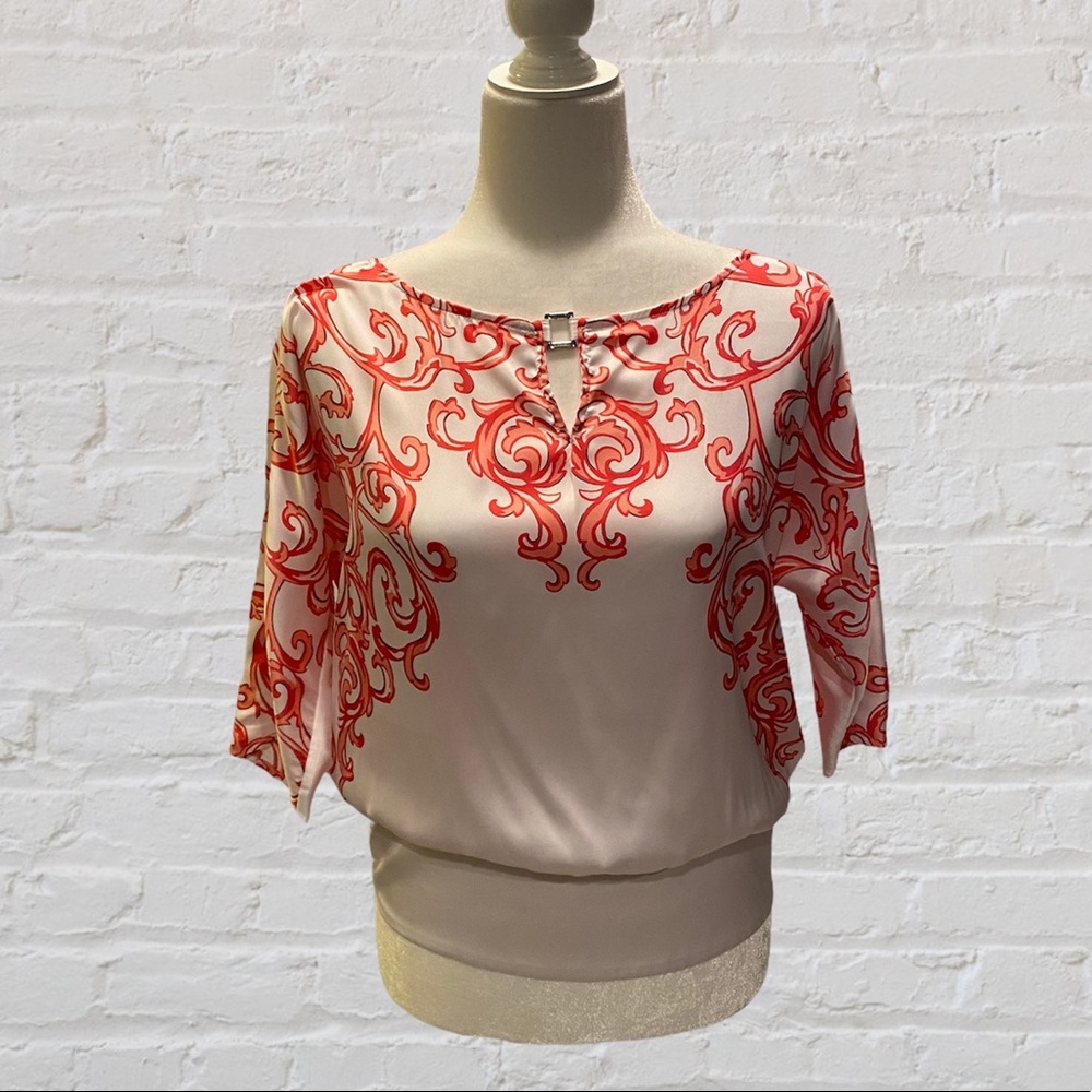 WHBM Women’s Printed Blouse Size Small